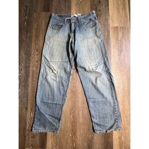 Levi's SilverTab Baggy Jeans Mens 31x32 Light Wash Fair Distressed Wide Leg